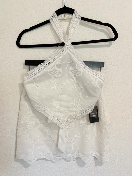 Forever 21 Dresses & Skirts - NWT White Forever 21 2 Piece Festival Skirt and Tank Top Lace Set Size M